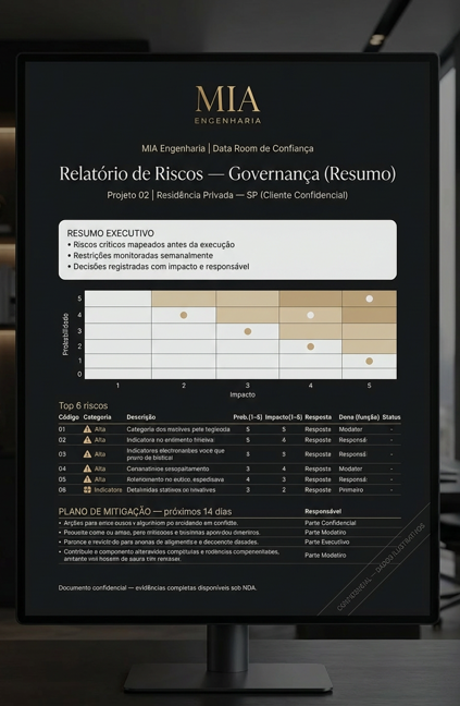 Relatório de Riscos Governança MIA Engenharia - Projeto 02